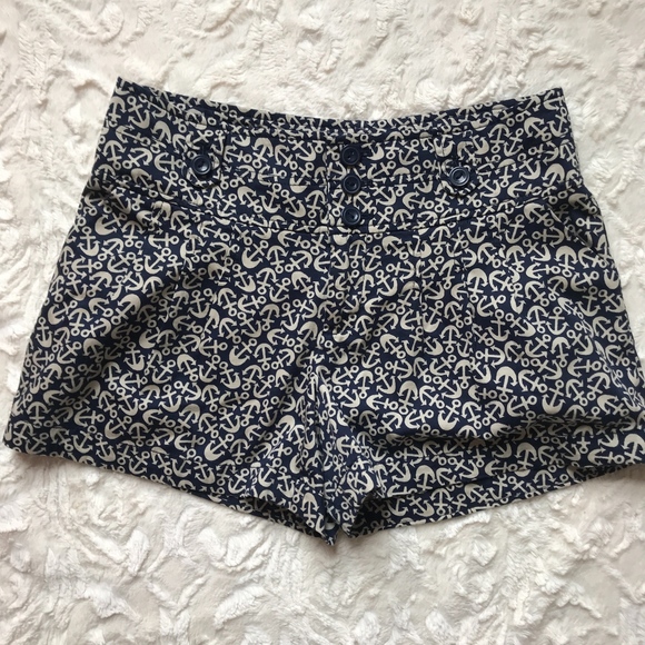Anthropologie Hei Hei Nautical Anchor Shorts - Picture 5 of 6